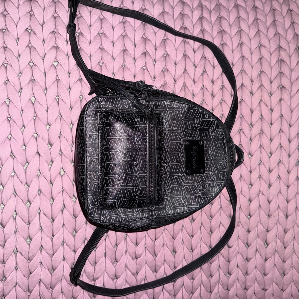 Foly + Corinna Black and Gray Crossbody Bag